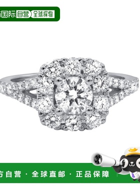 自营 diana m.14K白金1.50克拉钻石戒指-白色 美国奥莱直发