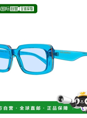 自营 Karl Lagerfeld中性款矩形太阳镜KL6101S 450蓝色54mm-450