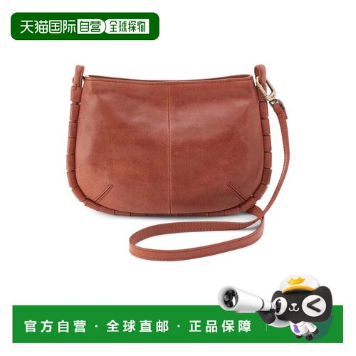 自营Hobo Phoebe手提包女士马鞍棕色皮革斜挎带GBO2959-棕色 美国