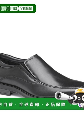 自营Johnston & Murphy Men's Ardmore Black Leather Moc Toe Ve