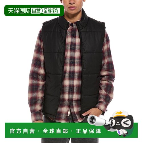 美国直邮自营weatherproof vintage防风雨复古哑光河豚背心-黑色