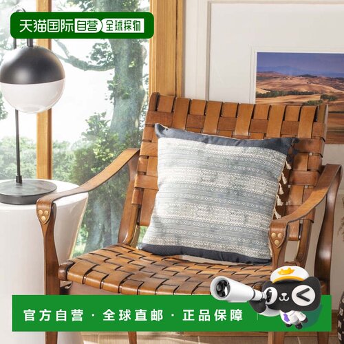 自营Safavieh Linnet 枕头 - 蓝色 / 灰色 美国奥莱直发