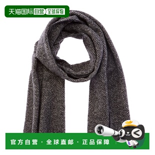 自营Vince Herringbone Boucle Wool & Alpaca-Blend Scarf - bla