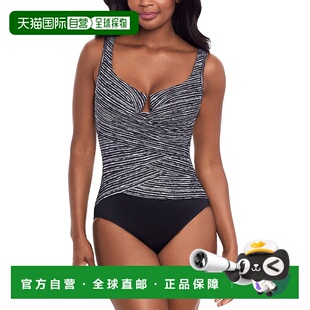 自营Miraclesuit  Layered Escape One-Piece - black 美国奥莱直