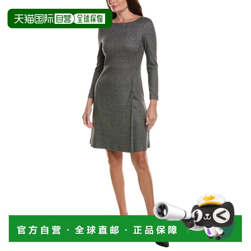 自营weekend max mara周末Max Mara Balocco平织连衣裙-灰色 美国图片