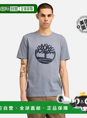 timberland男士 Northwood US 树形标志短袖 T 恤 - 民谣石灰色