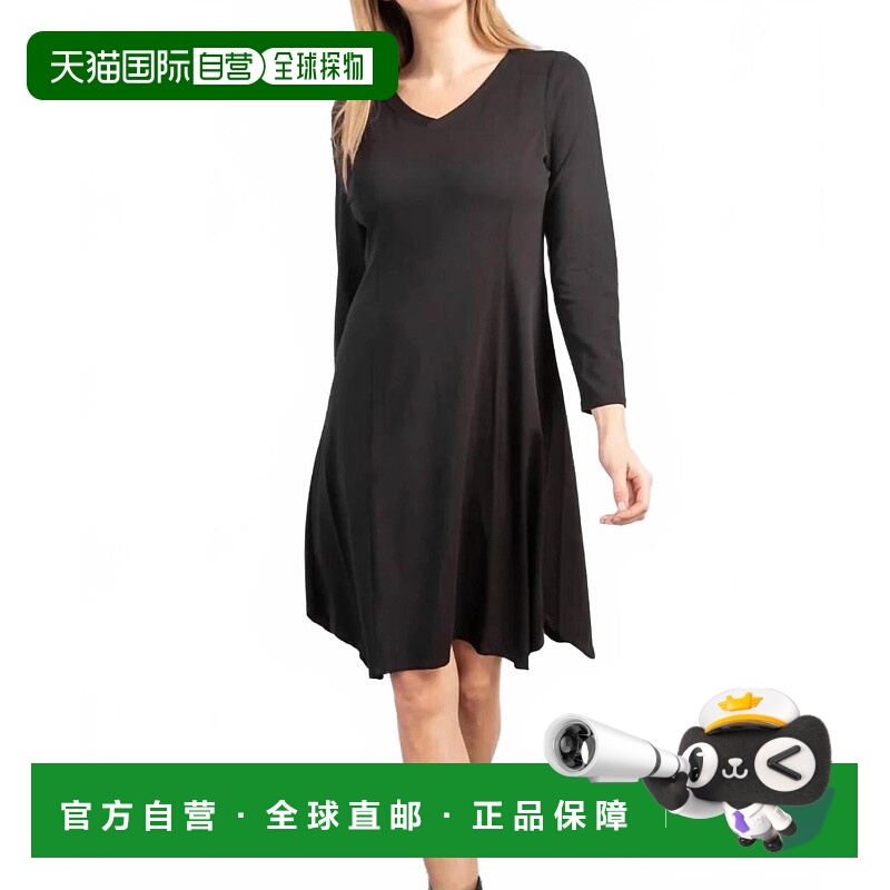 自营habitat黑色旅行连衣裙 美国奥莱直发