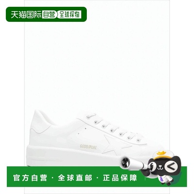 自营golden gooseMinimalist White Low-Top Sneakers With Tonal