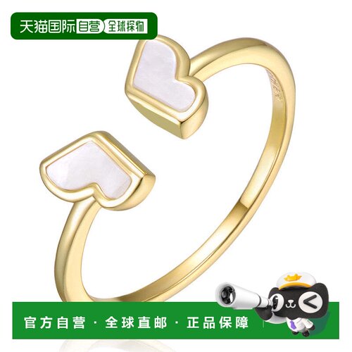 自营geneviveSterling Silver 14K Gold Plated with Mother of P