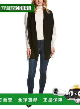 自营 In2 by InCashmere 基本款双色羊绒围巾 - 灰色 美国奥莱直