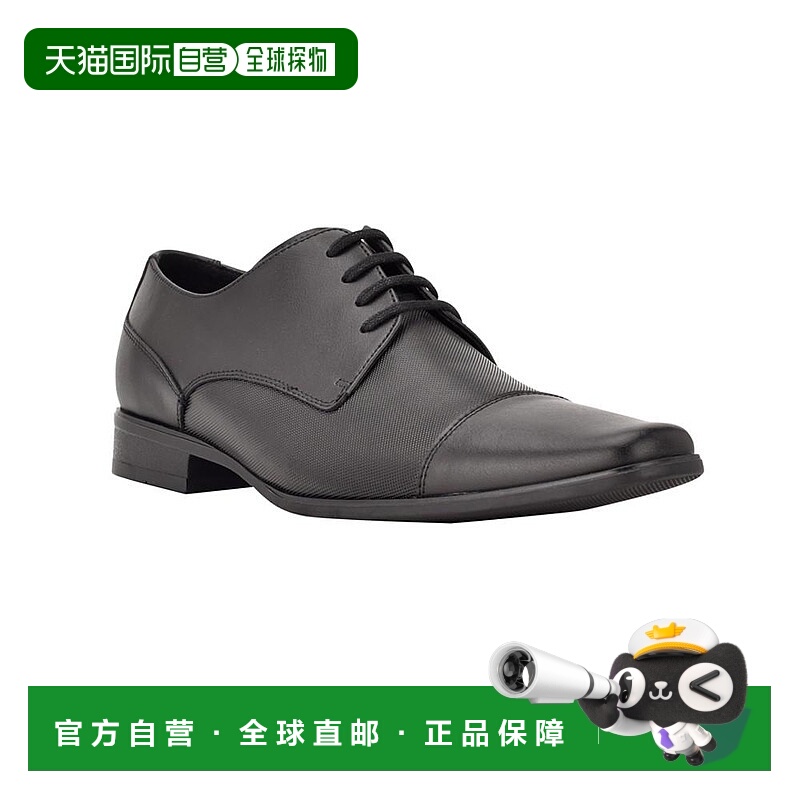 1h可退 【美国直邮】Calvin Klein|男士 Bram 系带尖头皮革正装鞋