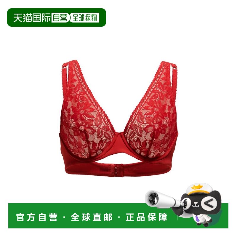 自营wolford蕾丝胸罩-红色发光 美国奥莱直发性感吊带文胸