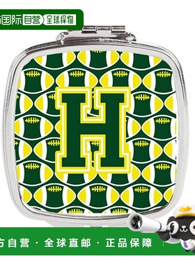 自营Carolines Treasures CJ1075-HSCM 字母 H 足球绿色和黄正品