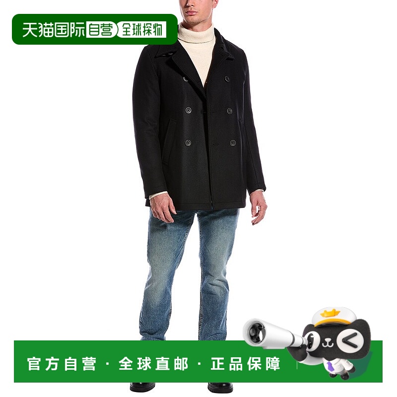 自营Herno Chester羊毛混纺外套-黑色 美国奥莱直发