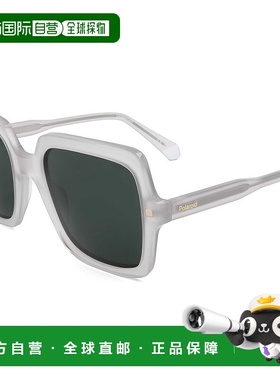 自营 polaroid宝丽来女士55毫米绿色太阳镜-灰色 美国奥莱直发