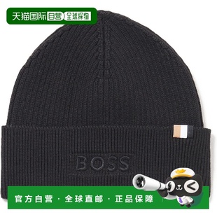 自营 Hugo Boss Men's Magico Beanie, Black - black 美国奥莱直