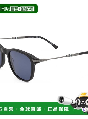 自营 Lacoste男士51毫米蓝色太阳镜-黑色 美国奥莱直发