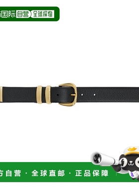 1h可退 香港直邮潮奢 andersons 女士 黑色 Narrow 腰带 A15012PP