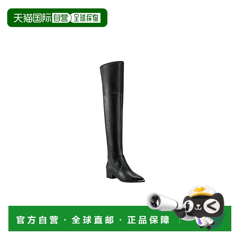 自营marc fisher黑色女式牦牛过膝靴 美国奥莱直发