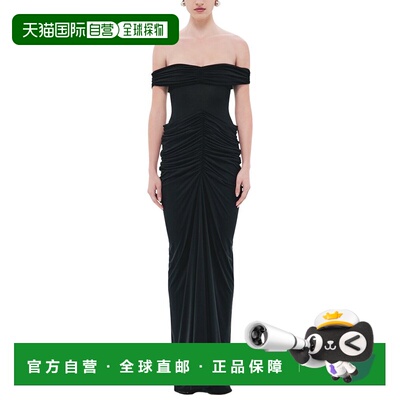 自营Misha “polaris” Cupro连衣裙-黑色 美国奥莱直发