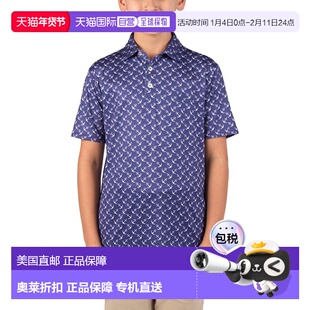 自营Tailorbyrd Sailing Anchors Performance Polo Shirt - blue