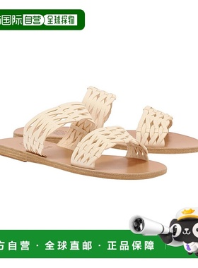 自营 Ancient Greek Sandals Melia 编织皮革凉鞋 - 灰白色 美国