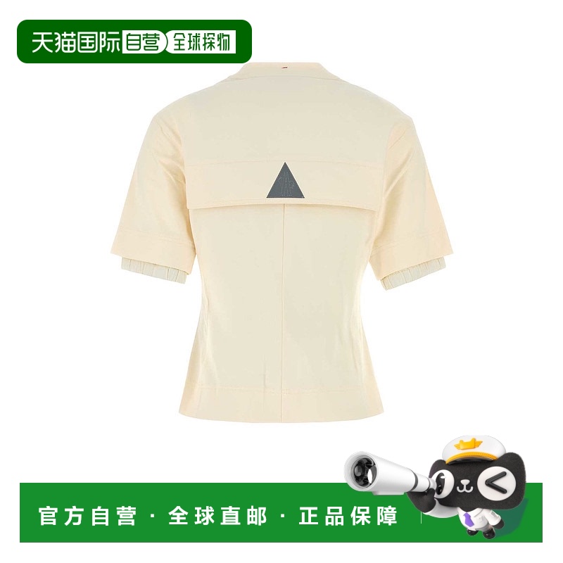 1h可退 香港直邮潮奢 Moncler Grenoble 盟可睐 女士 米白色弹力T