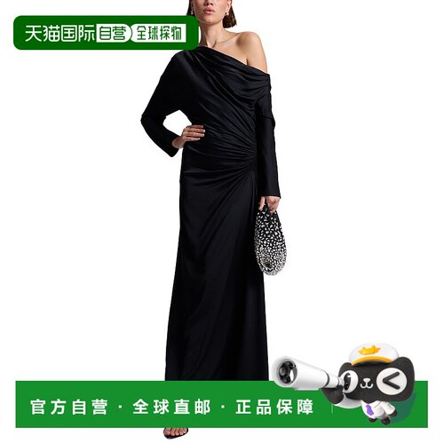 自营A.L.C. Piper Gown - Black 美国奥莱直发性感连衣裙长裙