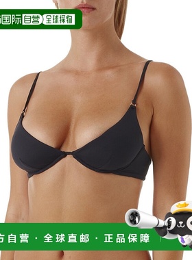 自营 Melissa Odabash Key Largo比基尼上衣-黑色 美国奥莱直发