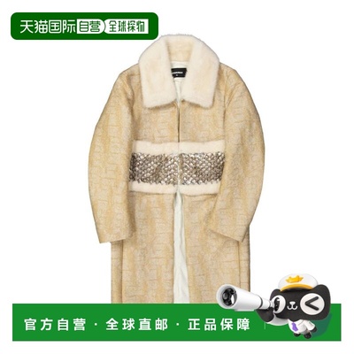 自营Dsquared2 Polyamide Women's Coat - beige 美国奥莱直发