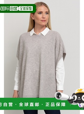 自营in2Cashmere Versatile Pullover Poncho - light heather gr