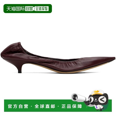 1h可退 【美国直邮】The Row 勃艮第红 Liisa 高跟鞋 女鞋 单鞋