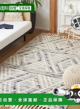 自营Safavieh Natura 系列 NAT176M - 象牙色 / 蓝色 【美国奥莱