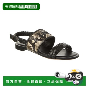 黑色 sTOD皮革凉鞋 美国奥莱直发 tod 自营