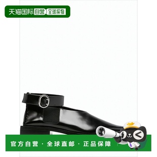 Leather Flats With 自营jil Strap Toe Ankle sanderPointed