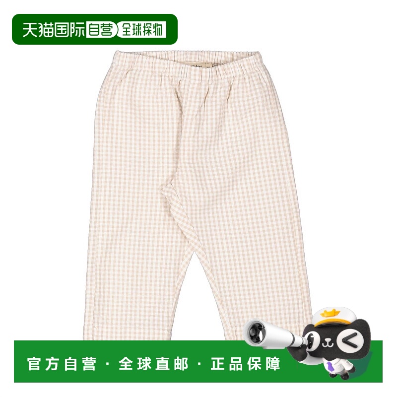自营marmar copenhagen女孩的Panto格子裤在沙子里 美国奥莱直发