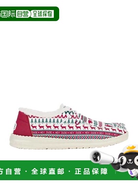 自营Women's Hey Dude Wendy Holiday Cheers白色/红色43009-119-