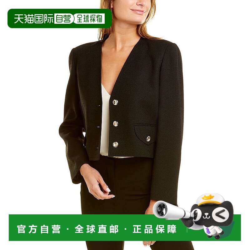 自营Lafayette 148 New York Edie Jacket - black 美国奥莱直发
