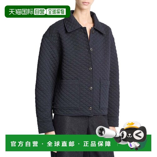 自营Vince Quilted Collared Jacket - blue 美国奥莱直发夹克