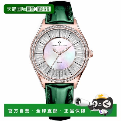 自营Christian Van Sant Women's Luna Mother of pearl Dial Wat