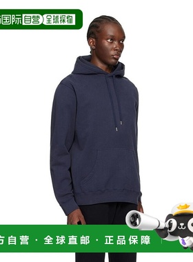 1h可退 【美国直邮】Sunspel海军蓝Loopback连帽卫衣 男装 242128