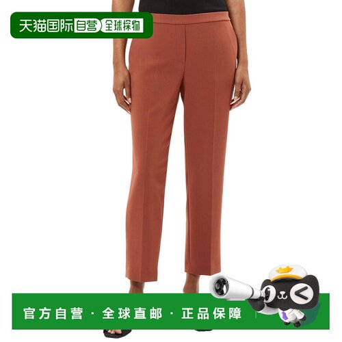 自营Theory Treeca Pull-On裤子-棕色 美国奥莱直发