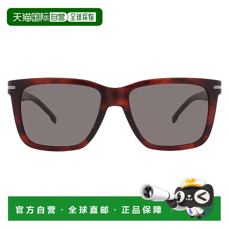 自营Hugo Boss Grey Square Men's Sunglasses BOSS 1598/S 0EX4/