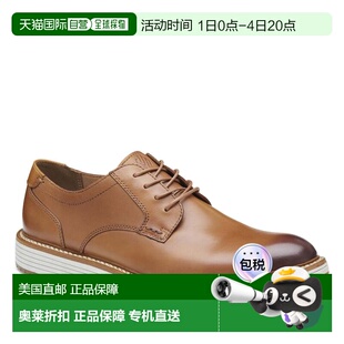 自营Johnston & Murphy Men's Hodges Leather Plain Toe Lace-up