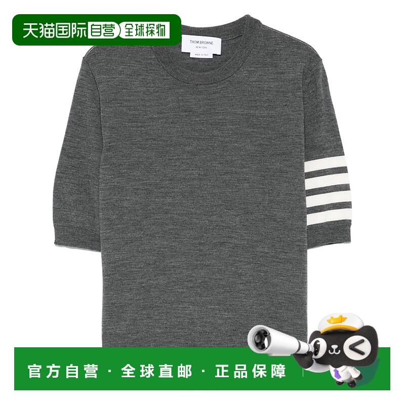 1h可退 香港直邮潮奢 Thom Browne 汤姆 布朗 女士 短袖针织衫 FK