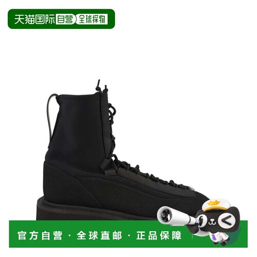 自营salvatore ferragamoAtlante Lace Up Ankle Boots - black