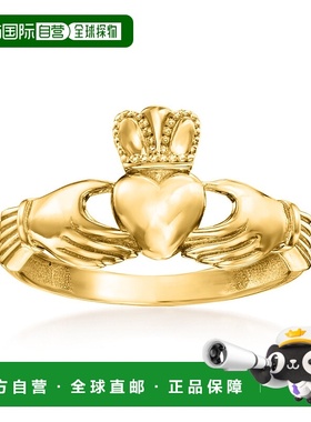 自营 Ross-Simons 14kt 黄金克拉达戒指 - 黄色 美国奥莱直发
