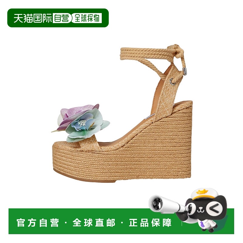 自营Steve Madden Petal Wedge Sandals Turquoise / Multi  PETA