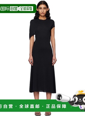 1h可退 香港直邮潮奢 Jacquemus 女士 黑色 La Robe Salerno 连衣