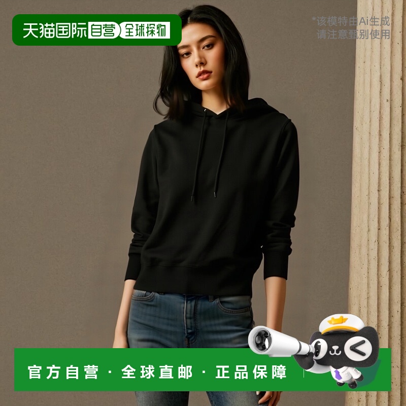 自营 opening ceremony黑色棉质空白连帽衫 - 图案 美国奥莱直发